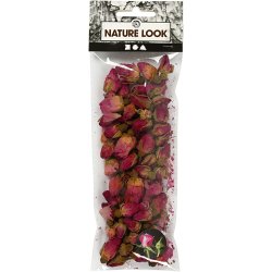 T&oslash;rrede Blomster, Rosenknopper, L: 1 - 2 cm, diam. 0,6 - 1 cm, 15 g, m&oslash;rk pink, 1pk./ 1 pk.