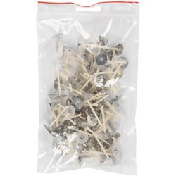 V&aelig;ger til lys i beholder, Passer til beholdere p&aring; 20-65 mm i diam., L: 3,5 cm, tykkelse 2 mm, 100 stk./ 1 pk.