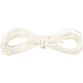 Væge, Passer til dyppelys (diam. 22-30 mm) og støbelys (diam. 60-80 mm), 100 g, 3 m/ 1 pk.