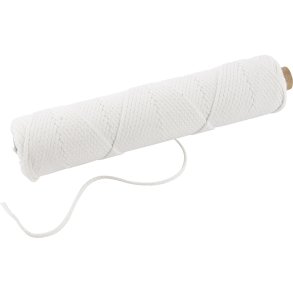 Væge, Passer til dyppelys (diam. 22-30 mm) og støbelys (diam. 60-80 mm) , 100 g, 50 m/ 1 rl.