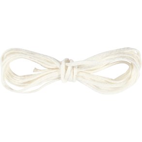 Væge, Passer til dyppelys (diam. 30 mm) og støbelys (diam. 80-100 mm) , B: 2 mm, 100 g, 3 m/ 1 pk.