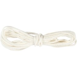 V&aelig;ge til stearin, Passer til st&oslash;belys p&aring; 50-70 mm i diam. , 100 g, 3 m/ 1 pk.