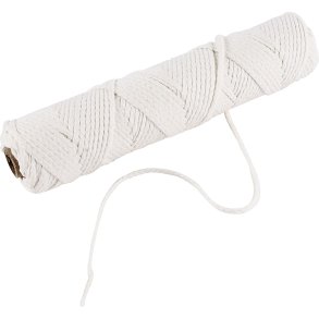 Væge til stearin, Passer til støbelys på 50-70 mm i diam., 100 g, 80 m/ 1 rl.