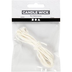 V&aelig;ge til bivoksplader, Anvend til lys med bivoksplader, nr. 3, tykkelse 2-3 mm, 100 g, 3 m/ 1 pk.