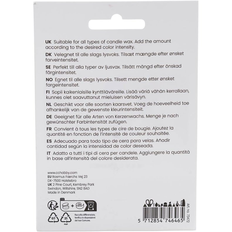 Lysfarve, gul, 5 g/ 1 pk.