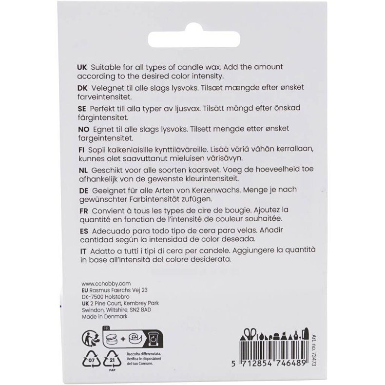 Lysfarve, gr&oslash;n, 5 g/ 1 pk.