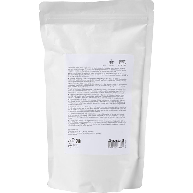 Soyavoks, Til lys i beholdere, creme, 500 g/ 1 pk.