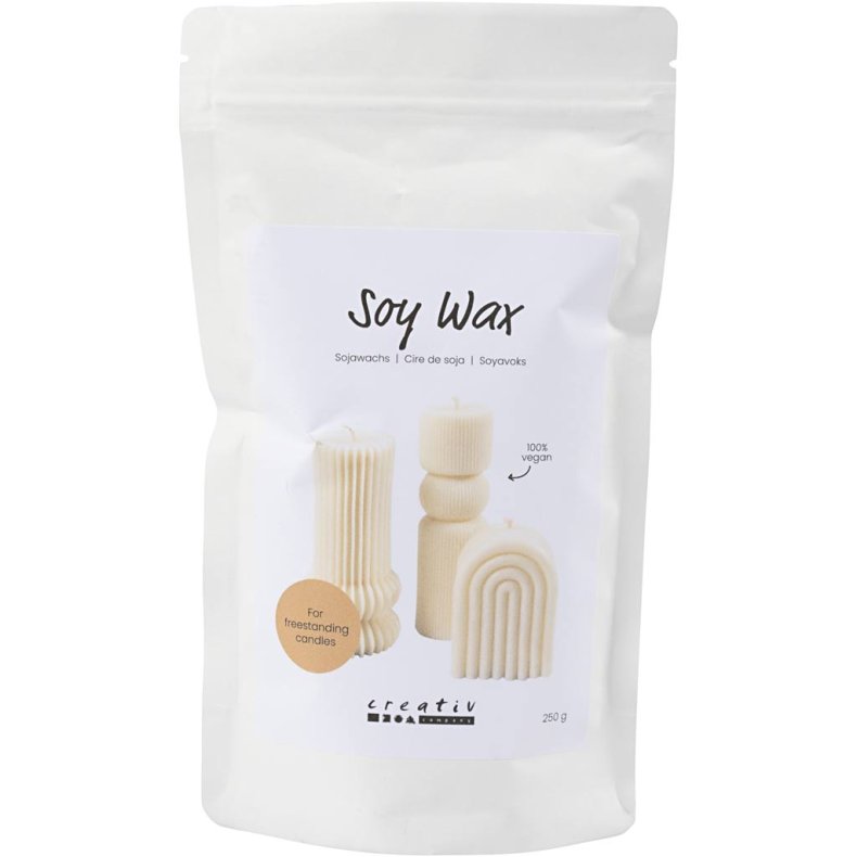 Soyavoks, Til fritst&aring;ende lys, creme, 250 g/ 1 pk.