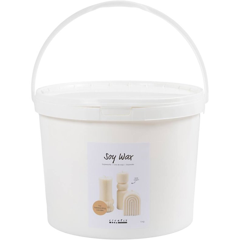 Soyavoks, Til fritst&aring;ende lys, creme, 5 kg/ 1 pk.