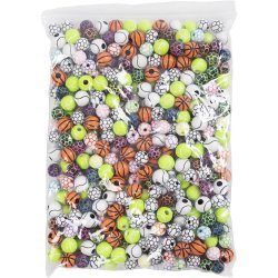 Sportsperler, diam. 10+11 mm, hulstr. 1,5+3 mm, 270 g/ 1 pk.