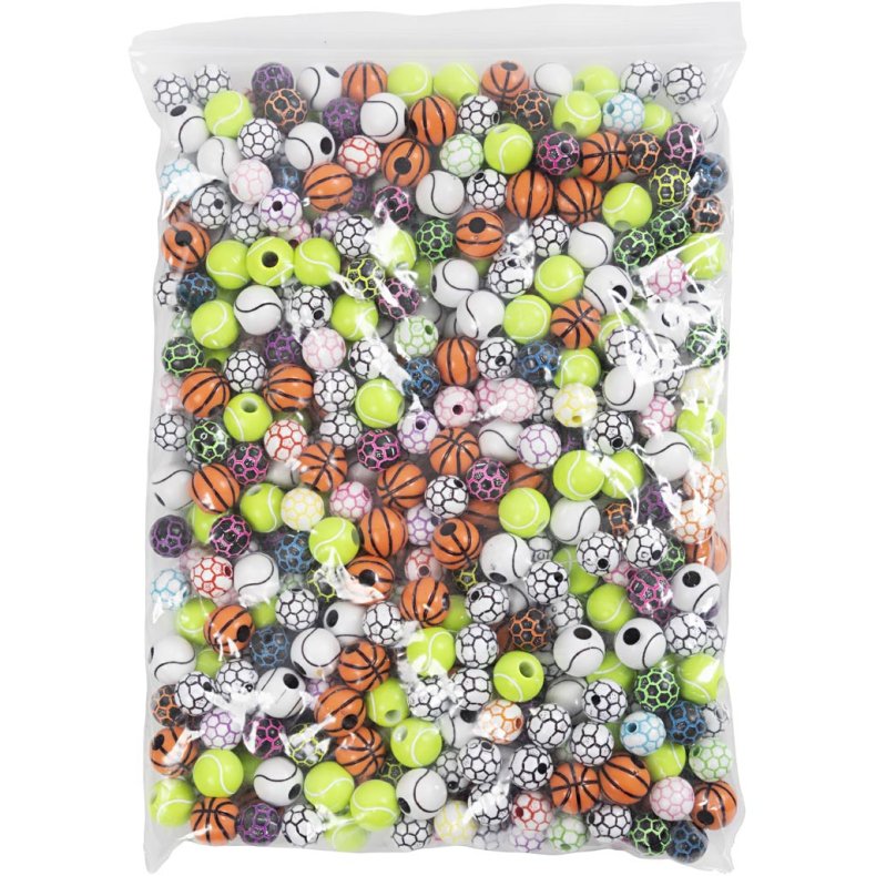 Sportsperler, diam. 10+11 mm, hulstr. 1,5+3 mm, 270 g/ 1 pk.