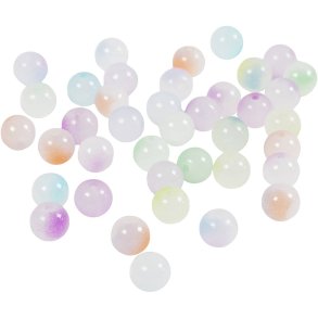 Prinsesseperler, diam. 8 mm, hulstr. 1,5 mm, ca. 900 stk., ass. farver, 600 g/ 1 pk.