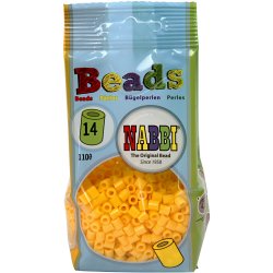 R&oslash;rperler, str. 5x5 mm, hulstr. 2,5 mm, medium, gul (32227), 1100 stk./ 1 pk.