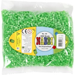 R&oslash;rperler, str. 5x5 mm, hulstr. 2,5 mm, medium, gr&oslash;n perlemor (32240), 6000 stk./ 1 pk.