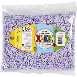 R&oslash;rperler, str. 5x5 mm, hulstr. 2,5 mm, medium, syren (32245), 6000 stk./ 1 pk.