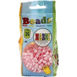 R&oslash;rperler, str. 5x5 mm, hulstr. 2,5 mm, medium, rosa perlemor (32259), 1100 stk./ 1 pk.