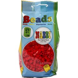 R&oslash;rperler, str. 5x5 mm, hulstr. 2,5 mm, medium, r&oslash;d (32231), 1100 stk./ 1 pk.