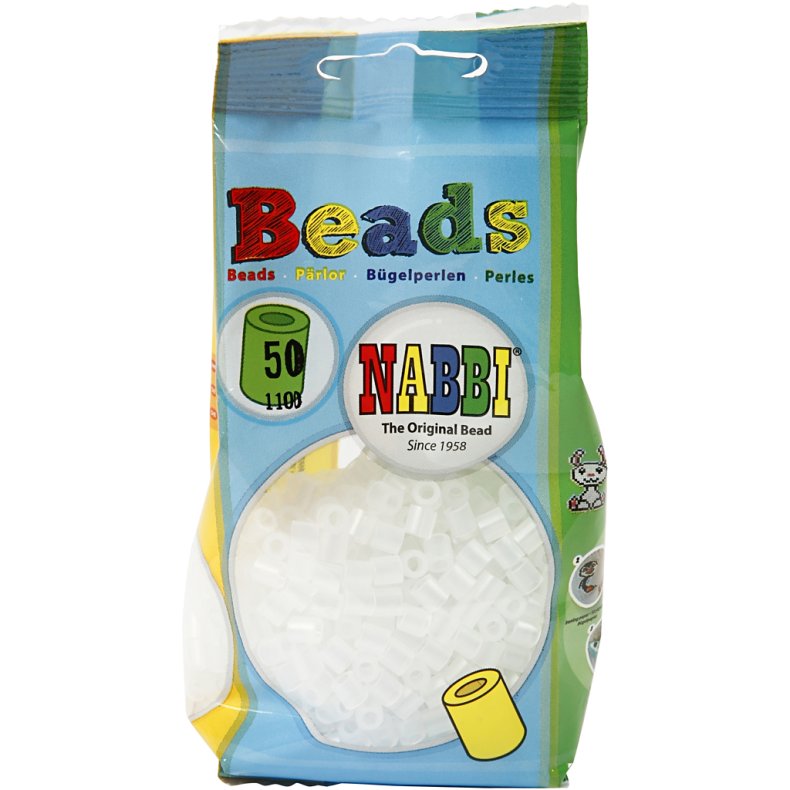 R&oslash;rperler, str. 5x5 mm, hulstr. 2,5 mm, medium, klar transparent (32264), 1100 stk./ 1 pk.