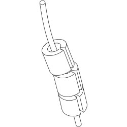 R&oslash;rperler med split, str. 5x5 mm, hulstr. 2,5 mm, medium, standardfarver, 1100 ass./ 1 pk.