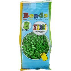 R&oslash;rperler, str. 5x5 mm, hulstr. 2,5 mm, medium, gr&oslash;n (32230), 1100 stk./ 1 pk.