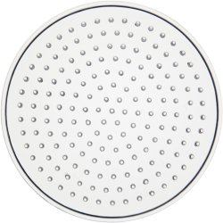 Perleplade, lille rund, diam. 8,5 cm, medium, klar, 1 stk.