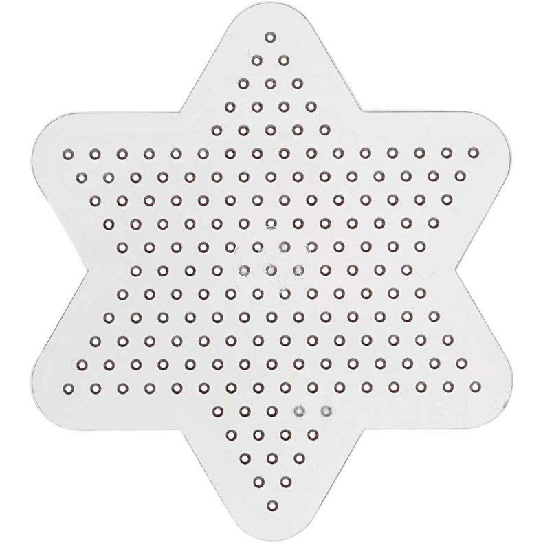 Perleplade, lille stjerne, diam. 10 cm, medium, 10 stk./ 1 pk.