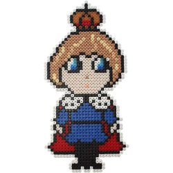 Perleplade, stor samlefirkant, str. 15x15 cm, medium, klar, 2 stk./ 1 pk.