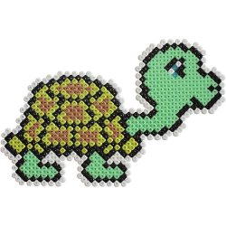 Perleplade, stor samlefirkant, str. 15x15 cm, medium, klar, 2 stk./ 1 pk.