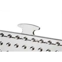 Perleplade, stor samlefirkant, str. 15x15 cm, medium, klar, 1 stk.