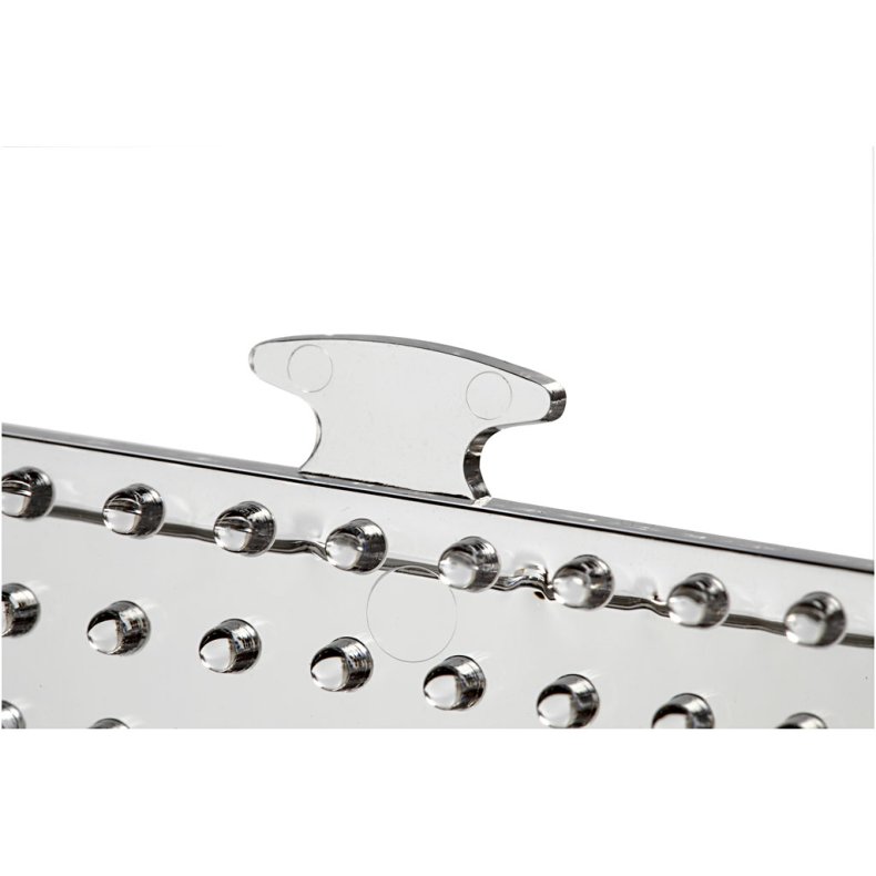 Perleplade, stor samlefirkant, str. 15x15 cm, medium, klar, 1 stk.