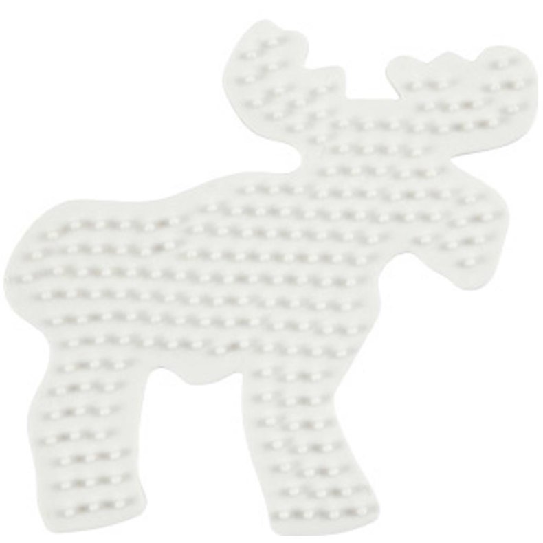 Perleplade, elg, str. 11 cm, medium, 1 stk.