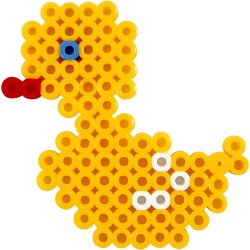 Perleplade, stor samlefirkant, str. 15x15 cm, JUMBO, klar, 1 stk.