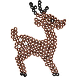 Perleplade, bamse, bil, d&aring;dyr, and og kanin, str. 16x19,5-19x24 cm, JUMBO, klar, 5 stk./ 1 pk.