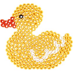 Perleplade, bamse, bil, d&aring;dyr, and og kanin, str. 16x19,5-19x24 cm, JUMBO, klar, 5 stk./ 1 pk.