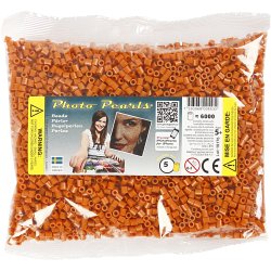 PhotoPearls, str. 5x5 mm, hulstr. 2,5 mm, medium, r&oslash;dbrun (5), 6000 stk./ 1 pk.