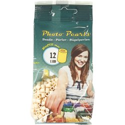 PhotoPearls, str. 5x5 mm, hulstr. 2,5 mm, medium, lys beige (12), 1100 stk./ 1 pk.