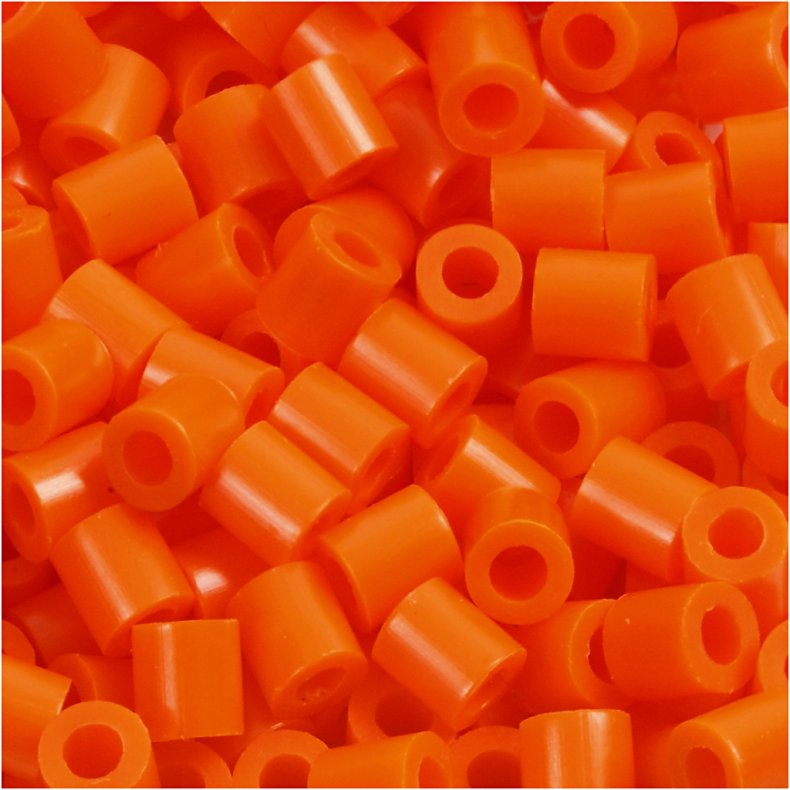 PhotoPearls, str. 5x5 mm, hulstr. 2,5 mm, medium, klar orange (13), 6000stk./ 1 pk.