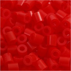 PhotoPearls, str. 5x5 mm, hulstr. 2,5 mm, medium, r&oslash;d (19), 1100 stk./ 1 pk.