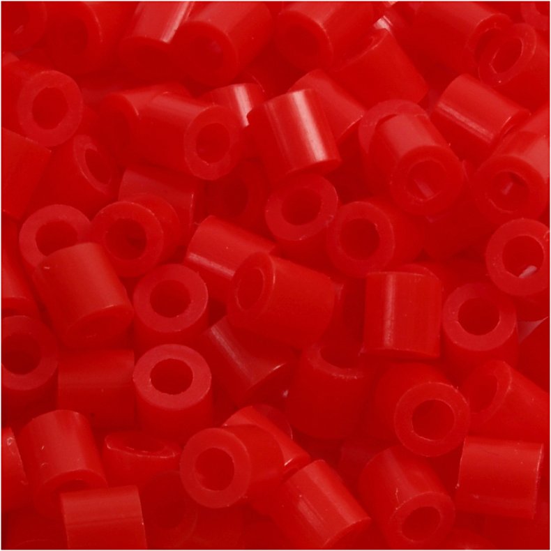 PhotoPearls, str. 5x5 mm, hulstr. 2,5 mm, medium, r&oslash;d (19), 1100 stk./ 1 pk.