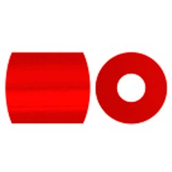 PhotoPearls, str. 5x5 mm, hulstr. 2,5 mm, medium, r&oslash;d (19), 1100 stk./ 1 pk.