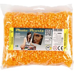 PhotoPearls, str. 5x5 mm, hulstr. 2,5 mm, medium, abrikos (29), 6000 stk./ 1 pk.