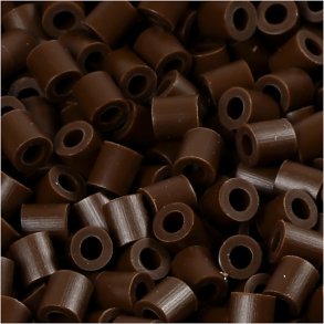 PhotoPearls, str. 5x5 mm, hulstr. 2,5 mm, medium, mørk brun (2), 6000 stk./ 1 pk.