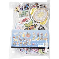 Perleplade, str. 7x7,5-14x16 cm, medium, 24 stk./ 1 pk.