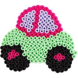 Perleplade, bil, fly, b&aring;d, traktor, bus og cykel, str. 9x9,5+11x16 cm, medium, 6 stk./ 1 pk.