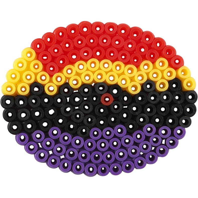 Perleplade, oval, hjerte, sekskant, cirkel, firkant, stjerne, str. 7x7,5-10,5x9,5 cm, medium, 6 stk./ 1 pk.