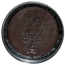 Eulenspiegel Ansigtsmaling, m&oslash;rk brun, 20 ml/ 1 ds.