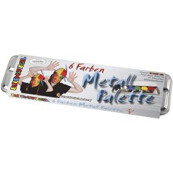 Eulenspiegel Ansigtsmaling, ass. farver, 6 frv./ 1 s&aelig;t