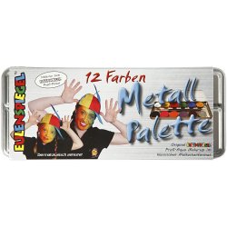 Eulenspiegel Ansigtsmaling, ass. farver, 12 frv./ 1 s&aelig;t