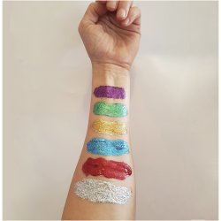 Eulenspiegel Glittergel, ass. farver, 6x18 ml/ 1 pk.