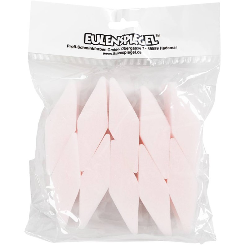 Eulenspiegel Sminkesvampe, 10 stk./ 1 pk.